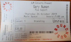 Gary Numan London Ticket 2019